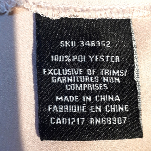 4 for $30 le chateau Stretch Satin Button Back Sleeveless Blouse - Picture 5 of 10